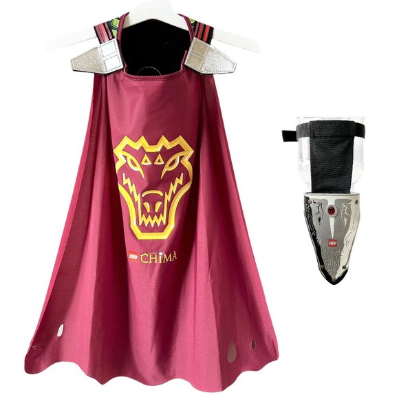 2 Pc LEGO Legends of CHIMA Cragger Cape & Sword Belt Holster Legoland Halloween